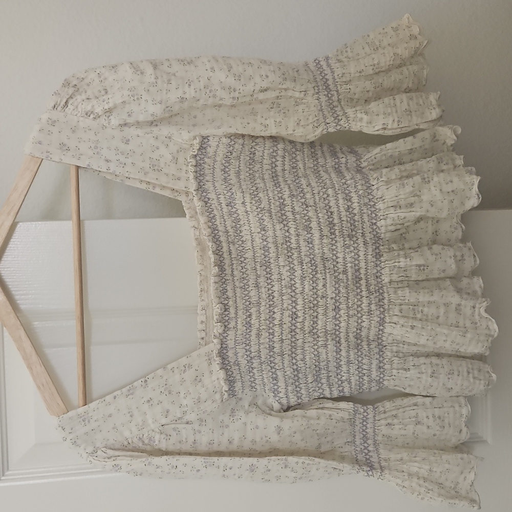 Nothing Fits But- Smocked Peasant Blouse
